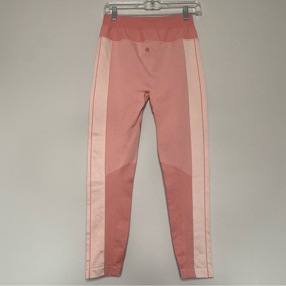 Lululemon Ebb to Train High Rise Tight Leggings in Copper Clay/Angel Wing, 8 - Picture 6 of 10